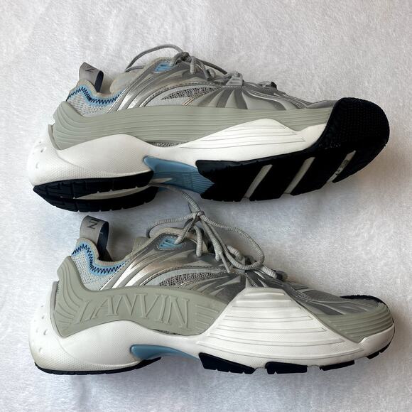 Lanvin GREY ‘Flash-X’ Sneakers Mens Size 45 - Picture 4 of 7